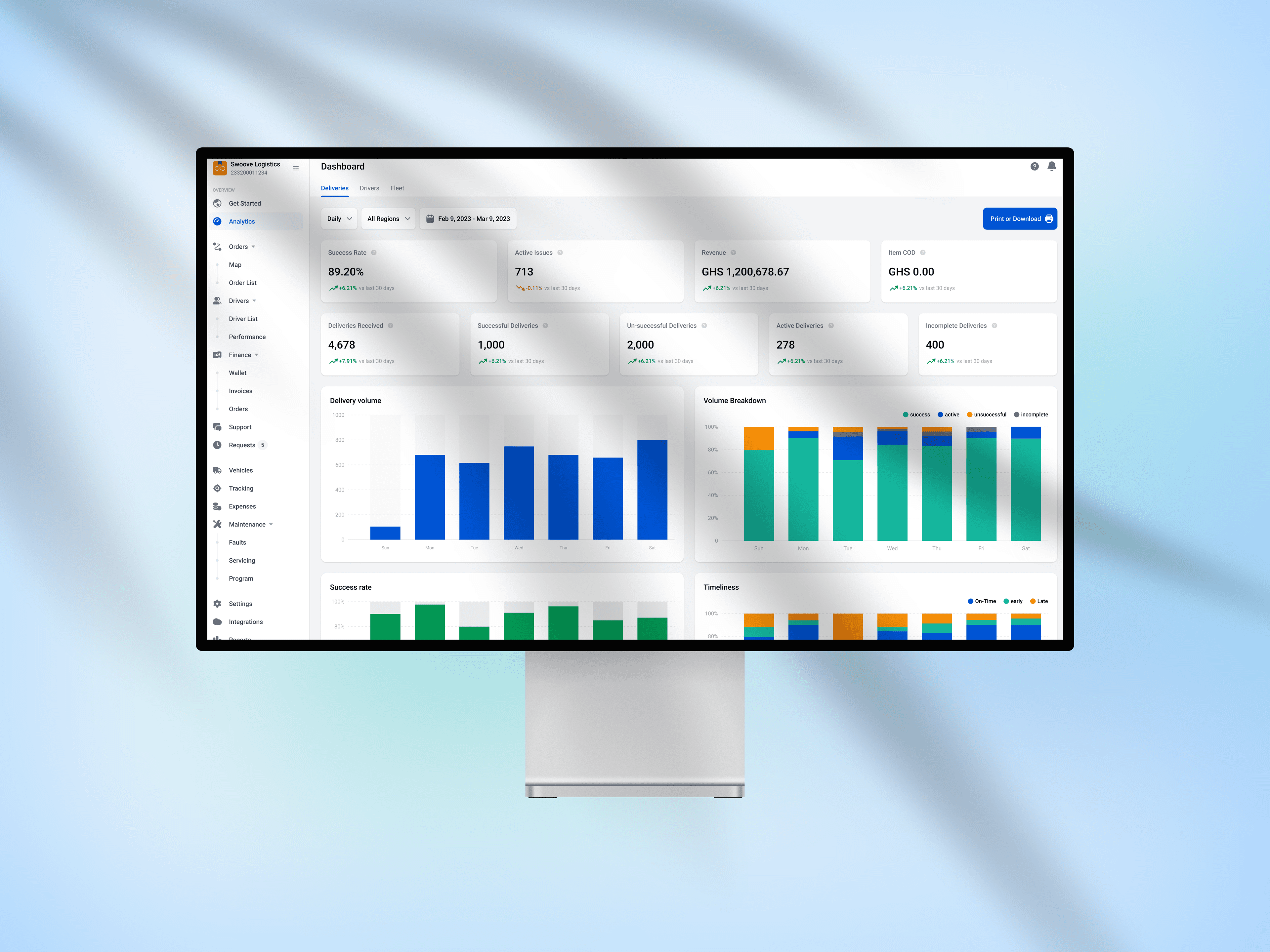 Swoove360 - Logistics Management System